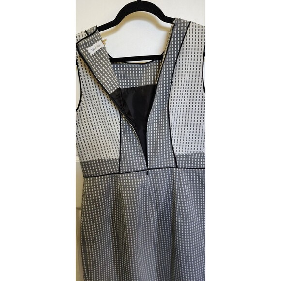Calvin Klein Black and White Midi Dress - Picture 5 of 8